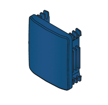 Channel steel end cover